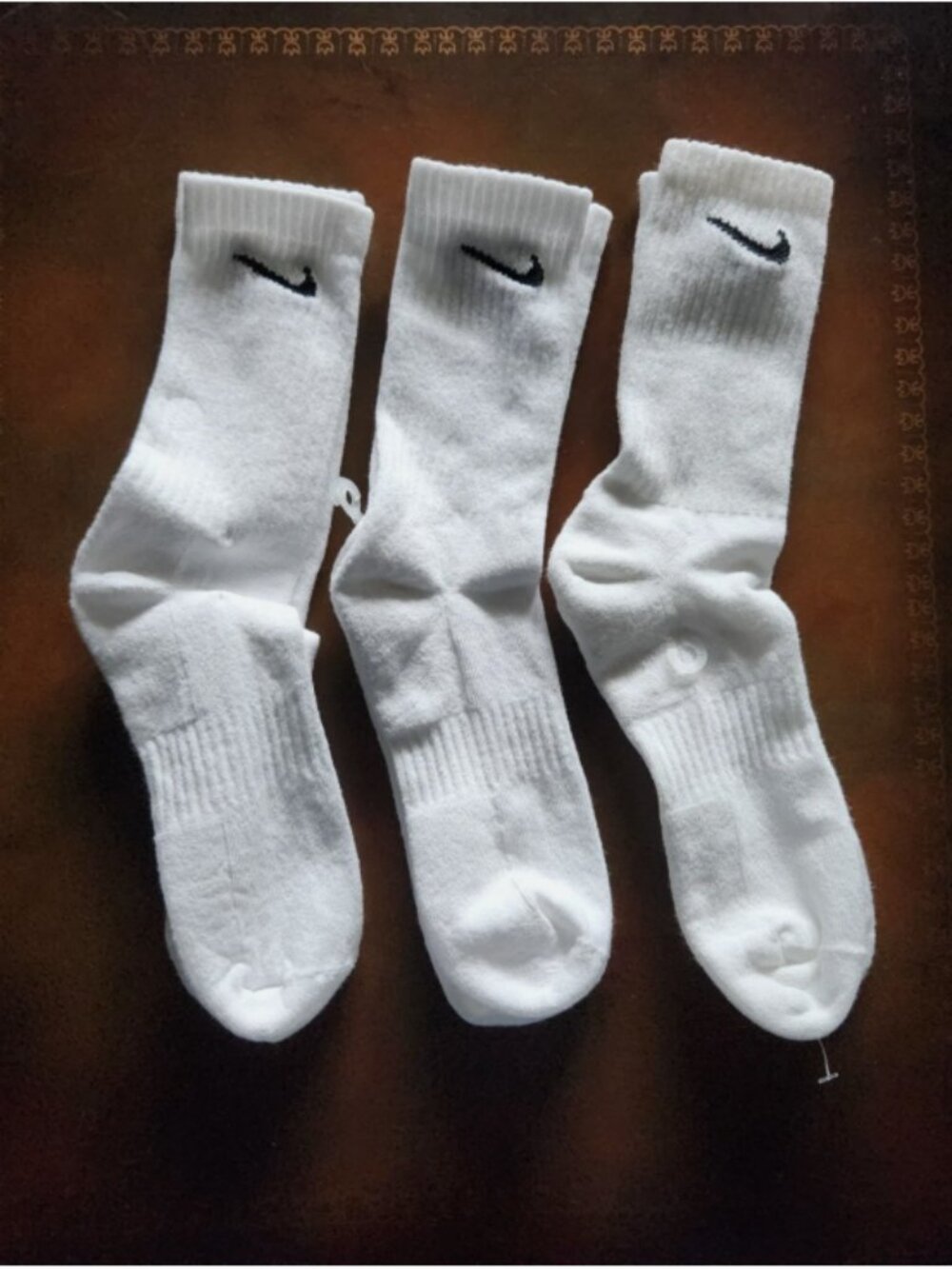 Nike Everyday Plus Crew Socks Men's size Large 8-12 / 3 Pack White New